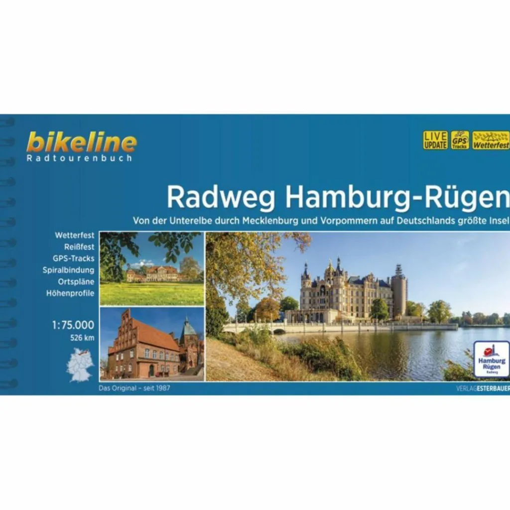 Radwanderführer Und Mountainbikeführer*RADFERNWEG HAMBURG-RÜGEN - Radwanderführer