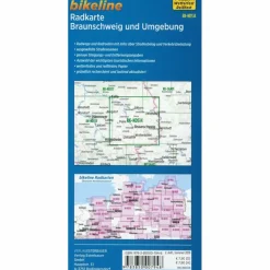 Fahrradkarten|Fahrradkarten*RADKARTE BRAUNSCHWEIG UND UMGEBUNG 1 : 75.000 - Fahrradkarte