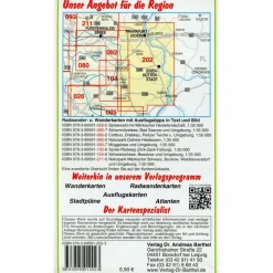 Fahrradkarten|Wanderkarten Und Winterkarten*RADWANDER- UND WANDERKARTE NATURPARK SCHLAUBETAL - Wanderkarte