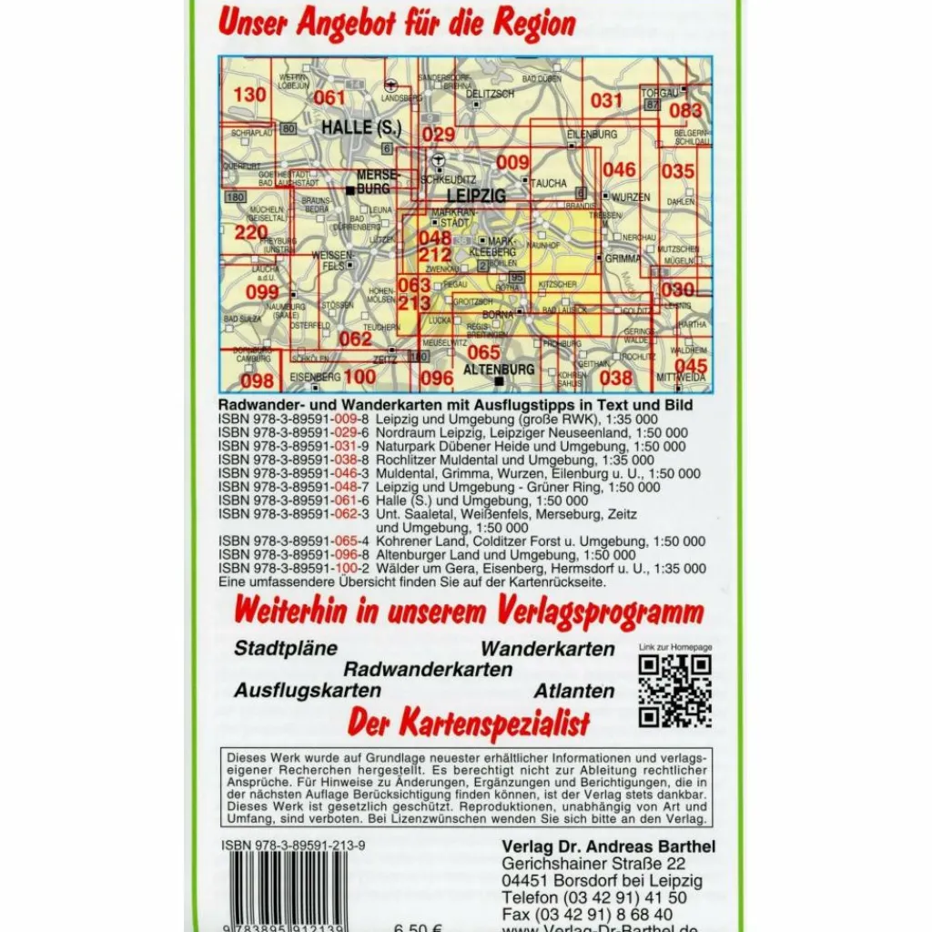 RADWANDER- UND WANDERKARTE SÜDRAUM LEIPZIG - Wanderkarte^ Fahrradkarten|Wanderkarten Und Winterkarten