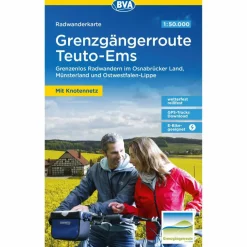 RADWANDERKARTE GRENZGÄNGERROUTE TEUTO-EMS - Fahrradkarte^ Fahrradkarten|Fahrradkarten