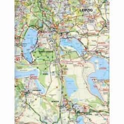 RADWANDERKARTE SÜDRAUM LEIPZIG 1 : 50 00 - Wanderkarte^ Fahrradkarten|Wanderkarten Und Winterkarten