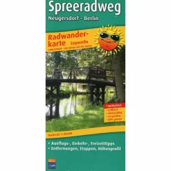 Fahrradkarten|Fahrradkarten*RADWANDERKARTE SPREERADWEG 1 : 50 000 - Fahrradkarte