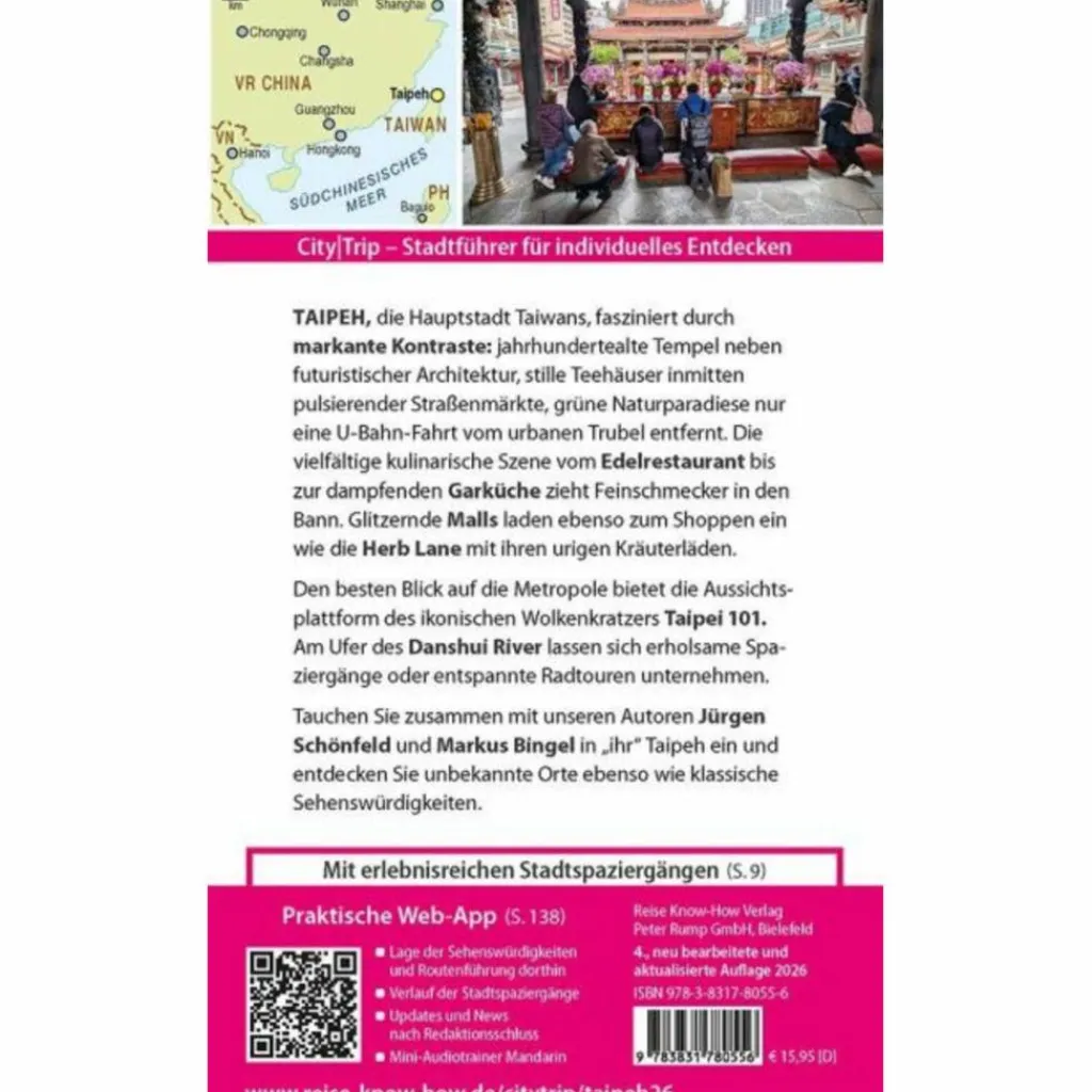 Reiseführer Ostasien*REISE KNOW-HOW CITYTRIP TAIPEH - Reiseführer
