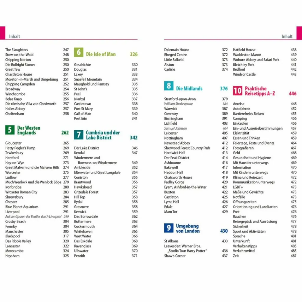 Reiseführer Westeuropa*REISE KNOW-HOW ENGLAND - NORDEN UND MITTE - Reiseführer