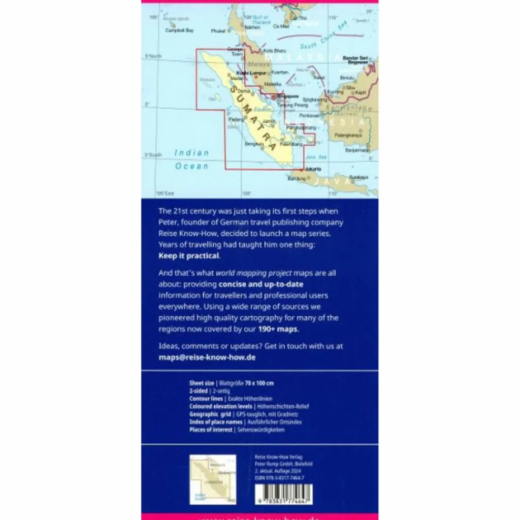 Straßenkarten|Straßenkarten*REISE KNOW-HOW LANDKARTE SUMATRA (1:1.100.000) - INDONESIEN - Straßenkarte