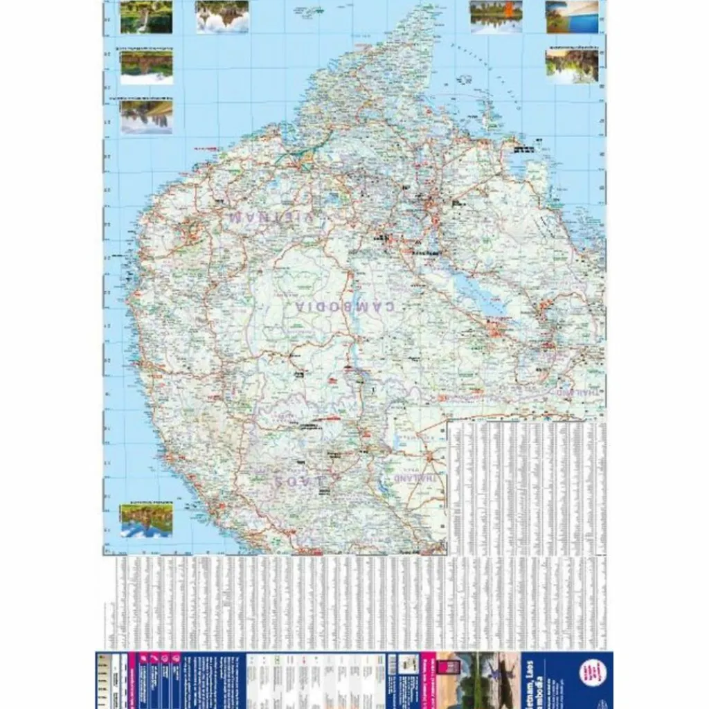 Straßenkarten|Straßenkarten*REISE KNOW-HOW LANDKARTE VIETNAM, LAOS, KAMBODSCHA - Straßenkarte