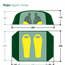 Rejka AGADIR CAMP - Kuppelzelt^ 2-Personen-Zelte|3-Jahreszeiten-Zelte