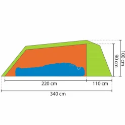 Rejka 2-Personen-Zelte|3-Jahreszeiten-Zelte*ANTAO II LIGHT UL - Tunnelzelt