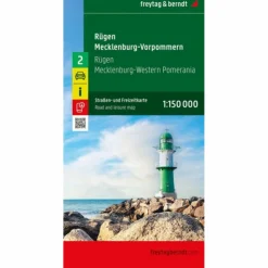 RÜGEN - MECKLENBURG-VORPOMMERN, STRAßEN- UND FREIZEITKARTE - Straßenkarte^ Straßenkarten|Straßenkarten