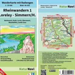 RHEINWANDERN 1 - LORELEY - SIMMERN/H. 1:25 000 - Wanderkarte^ Fahrradkarten|Wanderkarten Und Winterkarten