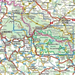 RIESENGEBIRGE - ISERGEBIRGE^ Fahrradkarten|Wanderkarten Und Winterkarten