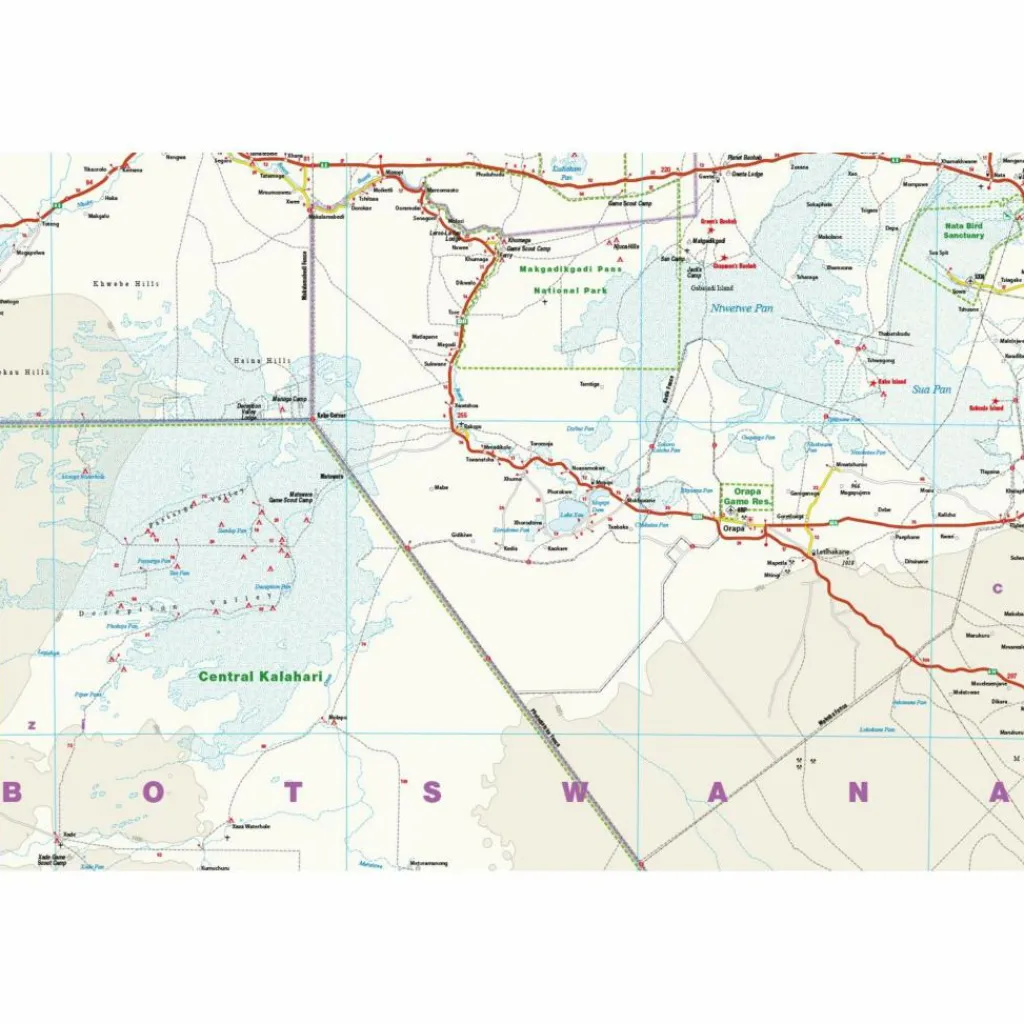 Straßenkarten|Straßenkarten*RKH WMP BOTSWANA (1:1.000.000) - Straßenkarte