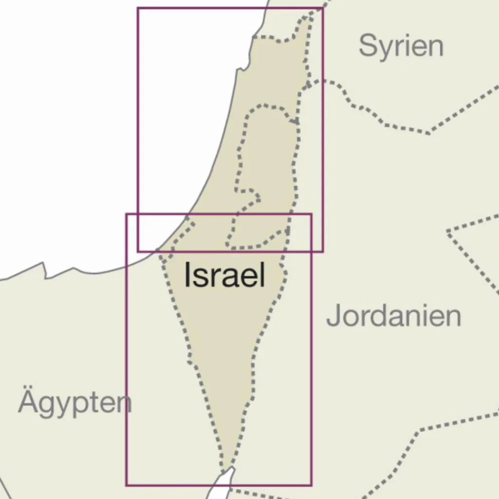 Straßenkarten|Straßenkarten*RKH WMP ISRAEL, PALÄSTINA - Straßenkarte