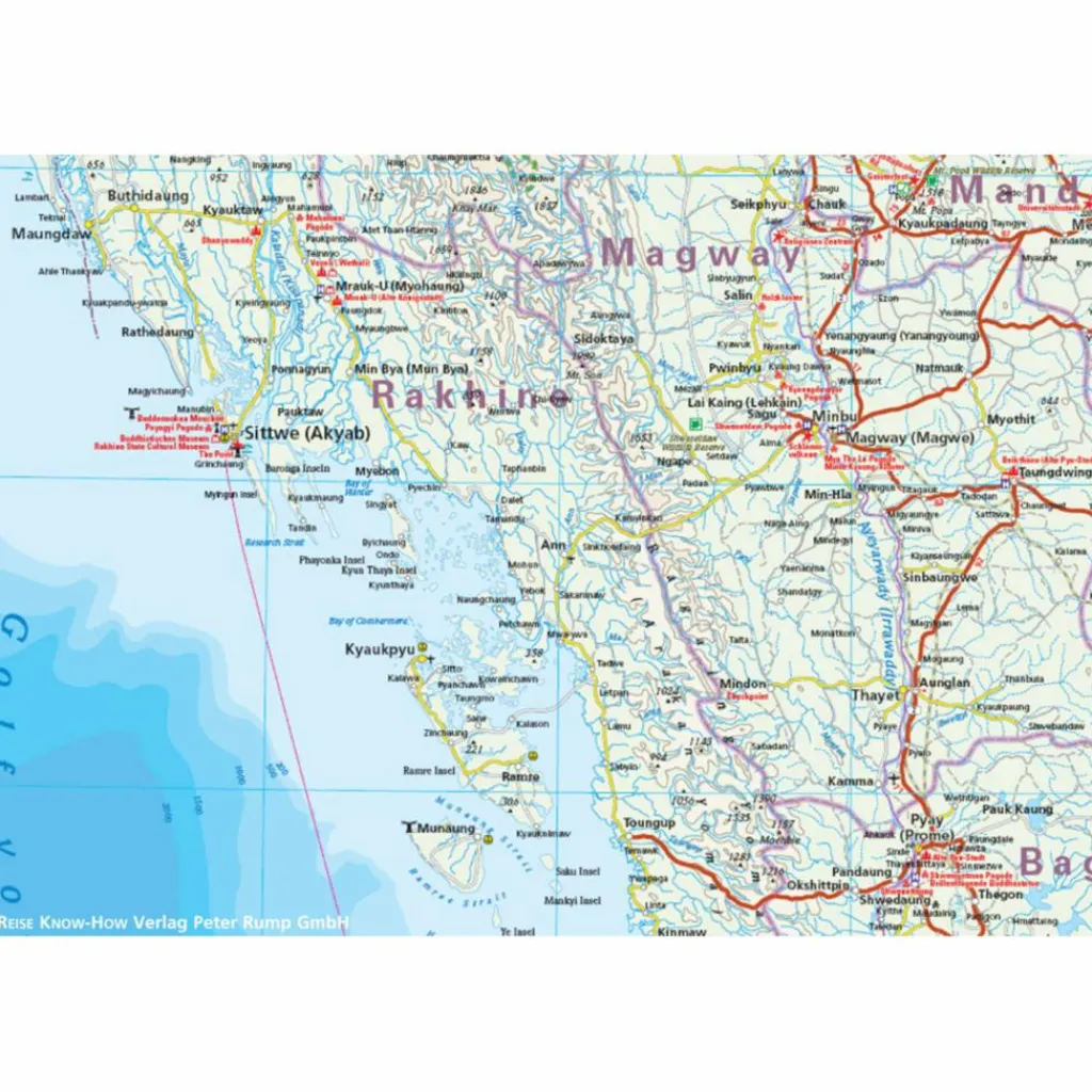 Straßenkarten|Straßenkarten*RKH WMP MYANMAR 1 : 1.500.000 - Straßenkarte