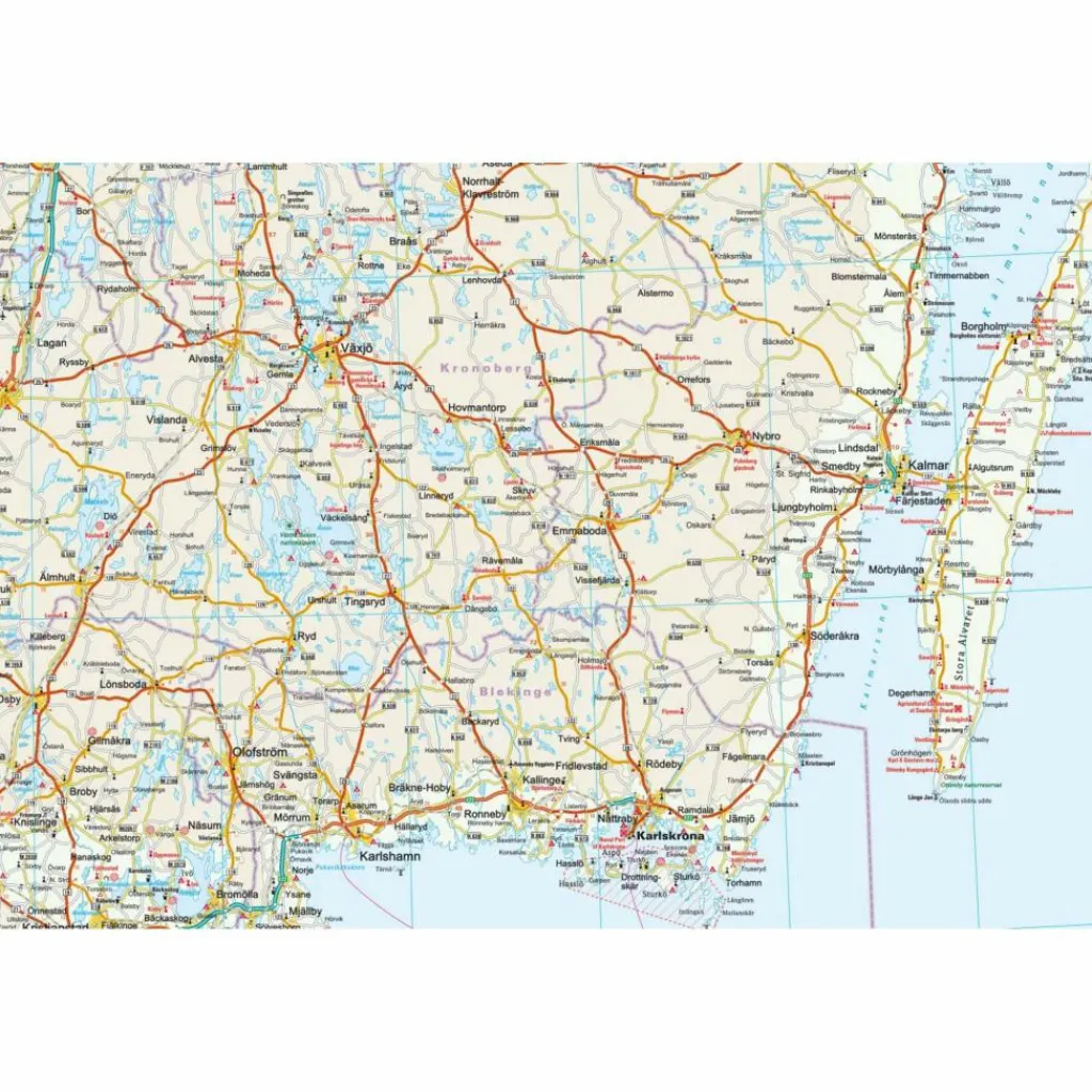 RKH WMP SCHWEDEN SÜD 1:500.000 - Straßenkarte^ Straßenkarten|Straßenkarten