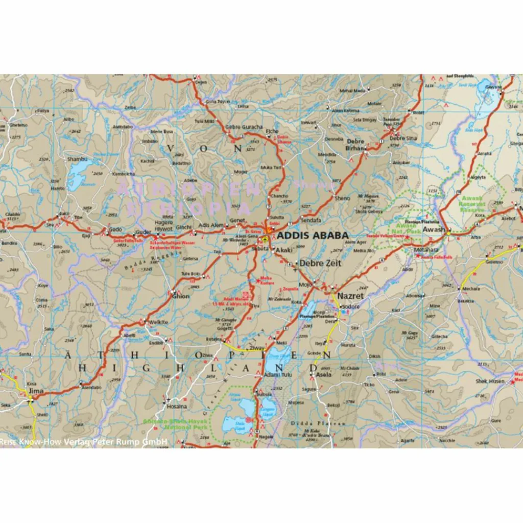 Straßenkarten|Straßenkarten*RKH WMP ÄTHIOPIEN, SOMALIA 1:1.800.000 - Straßenkarte