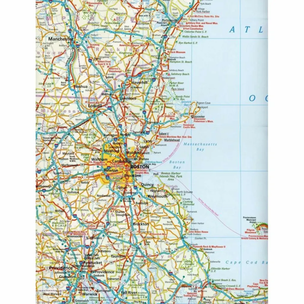 RKH WMP USA 05 NEUENGLAND 1:600.000 - Straßenkarte^ Straßenkarten|Straßenkarten