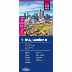 RKH WMP USA 9 SÜDOST 1:1.250.000 - Straßenkarte^ Straßenkarten|Straßenkarten