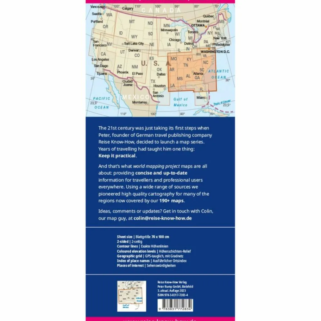RKH WMP USA 9 SÜDOST 1:1.250.000 - Straßenkarte^ Straßenkarten|Straßenkarten