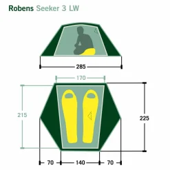 Robens SEEKER 3 LW - Kuppelzelt^ 2-Personen-Zelte|Sommerzelte