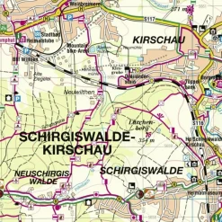 SCHIRGISWALDE U. UMGEBUNG - Wanderkarte^ Fahrradkarten|Wanderkarten Und Winterkarten