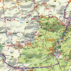 Fahrradkarten|Wanderkarten Und Winterkarten*SÄCHSISCHER JAKOBSWEG AN DER FRANKENSTRA - Wanderkarte