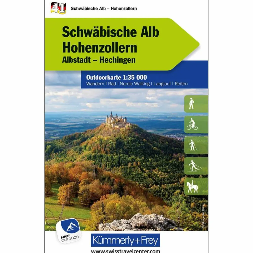 Wanderkarten Und Winterkarten|Wanderkarten Und Winterkarten*SCHWÄBISCHE ALB - HOHENZOLLERN NR. 41 OUTDOORKARTE - Wanderkarte