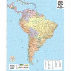 Straßenkarten|Straßenkarten*SÜDAMERIKA, KONTINENTKARTE 1:8 000 000 - Straßenkarte