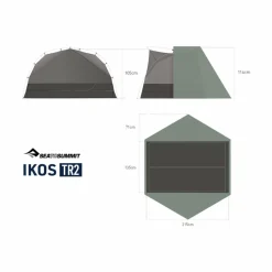 Sea to Summit IKOS TR TENT 2 PERSON - Kuppelzelt^ 2-Personen-Zelte|Sommerzelte