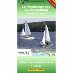 Wanderkarten Und Winterkarten|Wanderkarten Und Winterkarten*SENFTENBERGER SEE UND UMGEBUNG - Wanderkarte