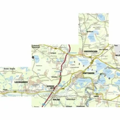 Wanderkarten Und Winterkarten|Wanderkarten Und Winterkarten*SENFTENBERGER SEE UND UMGEBUNG - Wanderkarte