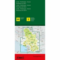 Straßenkarten|Straßenkarten*SERBIEN - MONTENEGRO - KOSOVO - NORDMAZEDONIEN, STRAßENKARTE - Straßenkarte