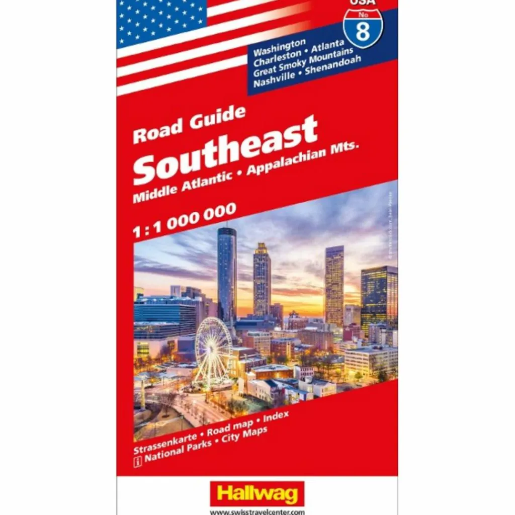 Straßenkarten|Straßenkarten*SOUTHEAST MIDDLE ATLANTIC, APPALACHIAN MTS. NR. 08 USA ROAD - Straßenkarte