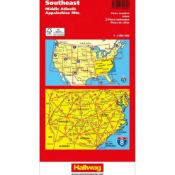 Straßenkarten|Straßenkarten*SOUTHEAST MIDDLE ATLANTIC, APPALACHIAN MTS. NR. 08 USA ROAD - Straßenkarte