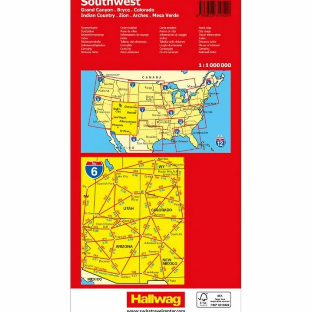 Straßenkarten|Straßenkarten*SOUTHWEST, SOUTHERN ROCKIES, CANYON COUNTRY STRASSENKARTE