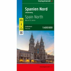 SPANIEN NORD - JAKOBSWEG, STRAßENKARTE 1:400.000 - Straßenkarte^ Straßenkarten|Straßenkarten