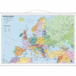 STAATEN EUROPAS. WANDKARTE MIT METALLLEI - Poster^ Wandkarten Und Poster