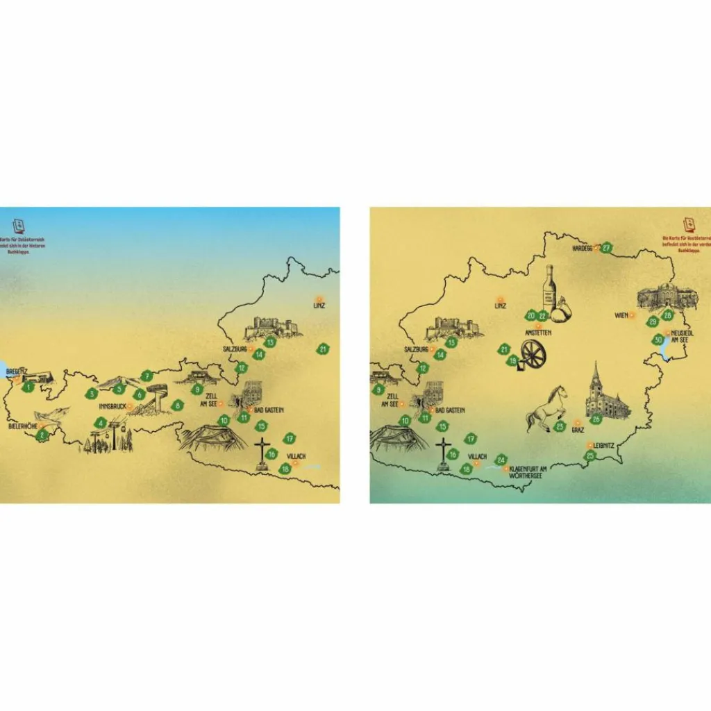 ÖSTERREICH. 30 CAMPERTOUREN - Reiseführer^ Wohnmobilreiseführer