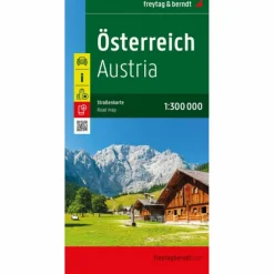 ÖSTERREICH, STRAßENKARTE 1:300.000, FREYTAG & BERNDT - Straßenkarte^ Straßenkarten|Straßenkarten