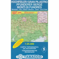 TABACCO 037 HOCHFEILER PFUNDERER BERGE - Wanderkarte^ Wanderkarten Und Winterkarten|Wanderkarten Und Winterkarten