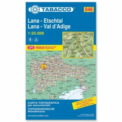 TABACCO 046 LANA ETSCHTAL - Wanderkarte^ Winterkarten|Wanderkarten Und Winterkarten
