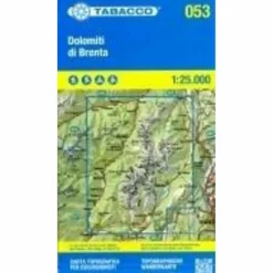 Wanderkarten Und Winterkarten|Wanderkarten Und Winterkarten*TABACCO WANDERN DOLOMITI BRENTA 1:25000