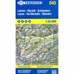 TABACCO WANDERN LATSCH MARTELL 1:25000^ Wanderkarten Und Winterkarten|Wanderkarten Und Winterkarten