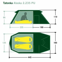 Tatonka 2-Personen-Zelte|Winterzelte*ALASKA 2.235 PU - Tunnelzelt