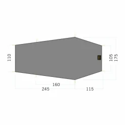 Tatonka Zeltzubehör*FLOOR SHEET LT GARGIA 3 - Zeltplane