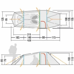 Tatonka 2-Personen-Zelte|3-Jahreszeiten-Zelte*GRÖNLAND 2 - Tunnelzelt