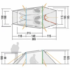 Tatonka 3-Personen-Zelte|3-Jahreszeiten-Zelte*NARVIK 3 - Tunnelzelt