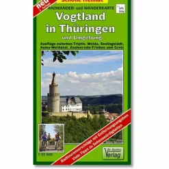 THÜRINGER VOGTLAND UND UMGEBUNG - Wanderkarte^ Fahrradkarten|Wanderkarten Und Winterkarten