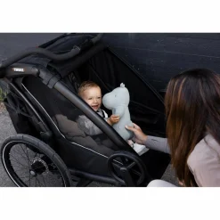 Thule CHARIOT SPORT DOUBLE NATURAL GOLD - Fahrradanhänger^Kinder Kinder Fahrradanhänger